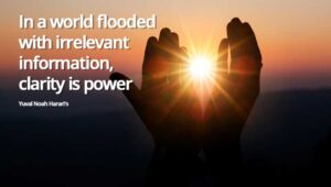 We need a sense of purpose, and this is something that many of us neglect